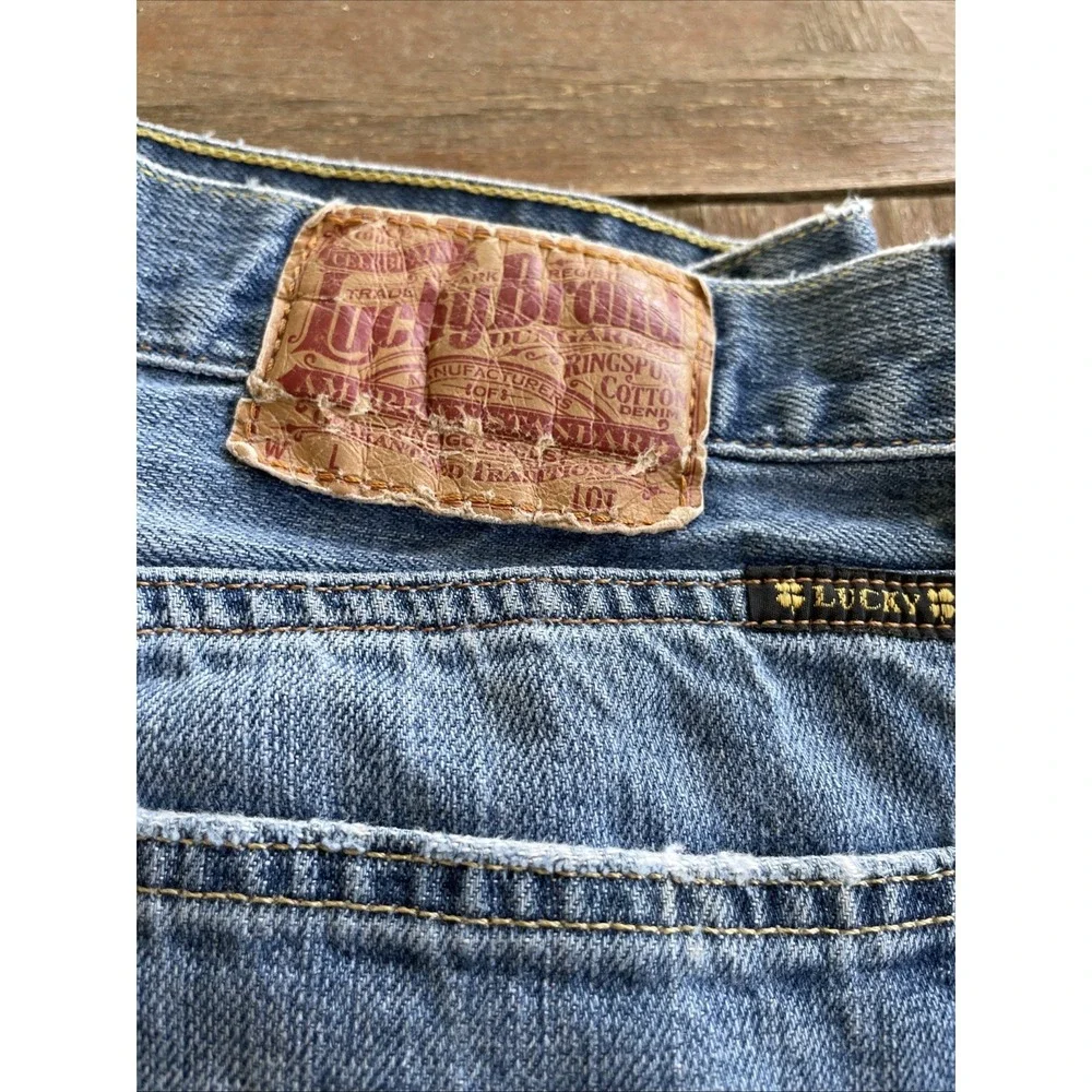 Lucky Brand 181 Vintage Baggy Jeans Men's Size 38X30 Distressed Skate